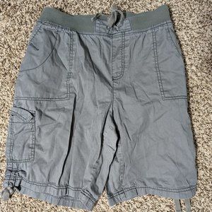 Plus size gray women's Bermuda shorts